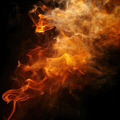 Abstract fire smoke
