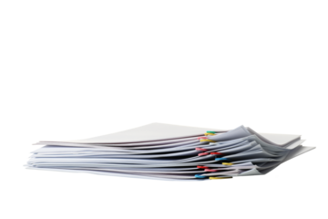 PNG, Office accessories concept, paper clip, isolated on white background