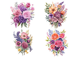 Watercolor flowers