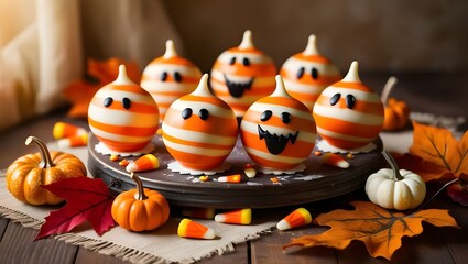 halloween pumpkin cake with pumpkin