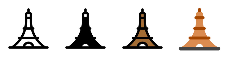 Editable tower vector icon. Landmark, monument, building, structure, architecture. Part of a big icon set family. Perfect for web and app interfaces, presentations, infographics, etc