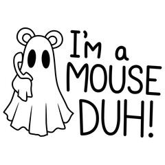 Cartoon Ghost Mouse