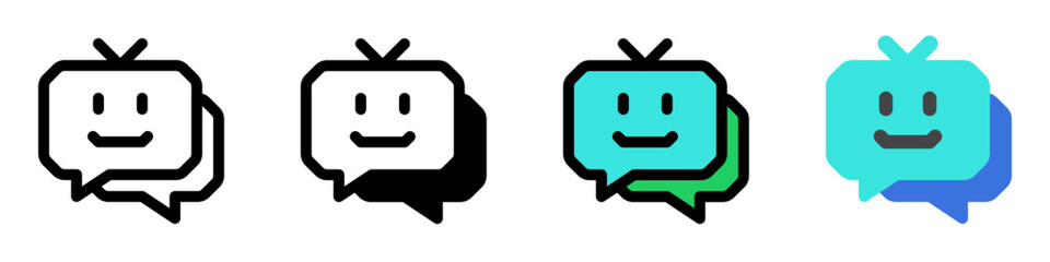 Editable chat bot, smart assistant vector icon. AI technology, artificial intelligence, computer. Part of a big icon set family. Perfect for web and app interfaces, presentations, infographics, etc