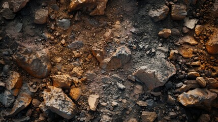 Textured Soil and Rocks for Natural Landscape Imagery