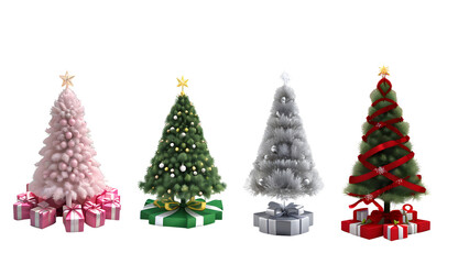 Whimsical Holiday Christmas Trees