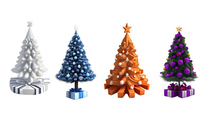 Whimsical Holiday Christmas Trees