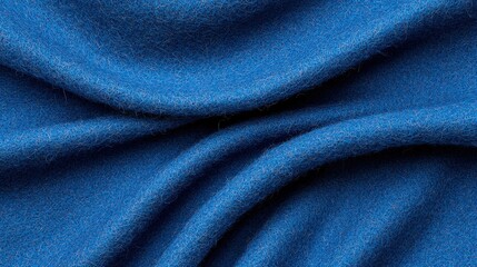 Obraz premium Blue Fuzzy Felt Fabric Texture Soft Wool Textile Background