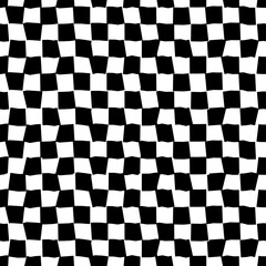 Fototapeta premium Psychedelic checkerboard pattern