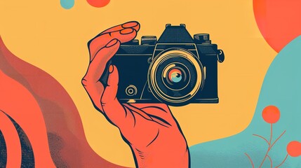 World Photography Day social media post template design