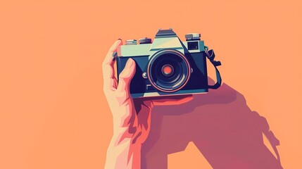 World Photography Day social media post template design