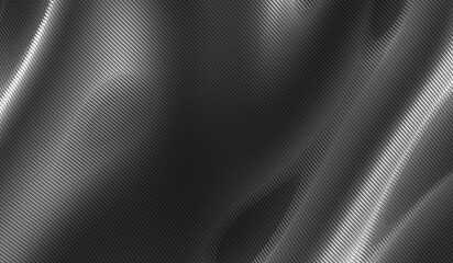 Kevlar texture, Carbon fiber texture pattern, Black seamless, Seamless cross Kevlar fabric background. Car tuning or macro fabric. Diagonal carbon fiber 3D illustration