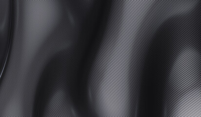 Kevlar texture, Carbon fiber texture pattern, Black seamless, Seamless cross Kevlar fabric background. Car tuning or macro fabric. Diagonal carbon fiber 3D illustration