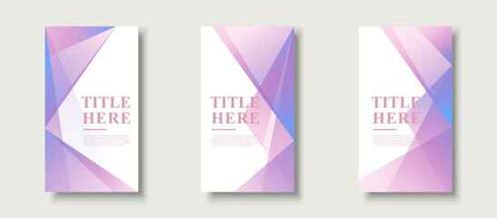 Fototapeta premium creative story background,set collections,abstract,blue and purple ,transparent,eps 10