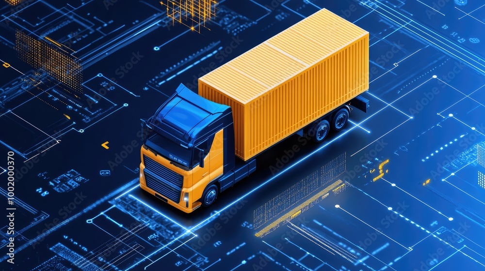 Poster efficient logistics management with real-time data visualization and performance metrics
