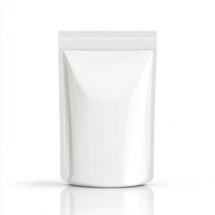 A clean, white packaging bag suitable for various products, perfect for branding and showcasing contents.