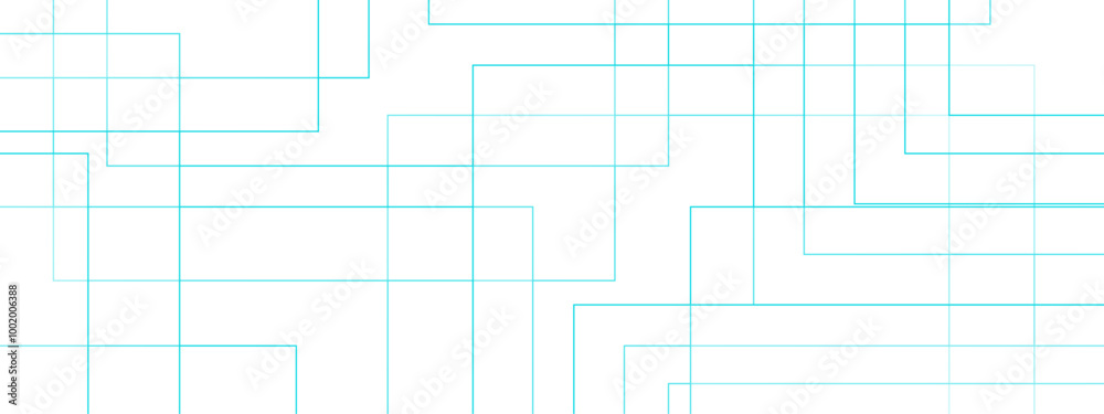 Poster Modern Abstract white background design with blue transparent material and squares shapes. Geometric seamless lines business texture. Geomatics retro pattern of triangle shapes.