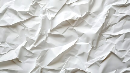 Obraz premium white crumpled paper background