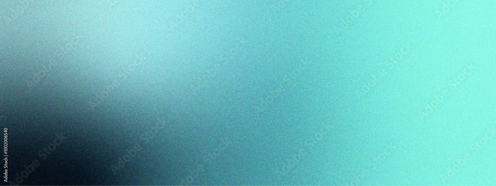 Poster abstract blue to black gradient background with foil turquoise blue, teal metallic texture gradient.