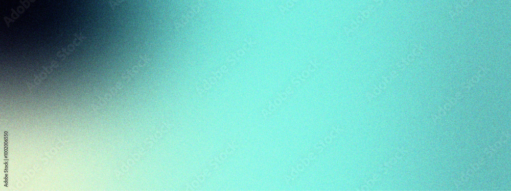 Poster abstract blue to black gradient background with foil turquoise blue, teal metallic texture gradient.
