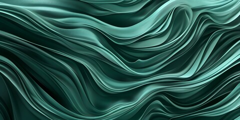 Obraz premium Abstract green wave background. Perfect for design projects.