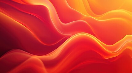 Obraz premium Bold red and orange gradients flow together, evoking an intense, energetic ambiance throughout