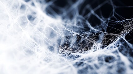 Obraz premium spider web in dew