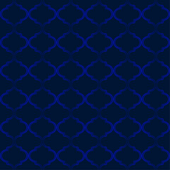 Fototapeta premium blue background texture seamless moroccan pattern for fabric surface design packaging vector illustration