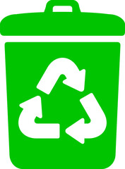 Obraz premium リサイクル用ゴミ箱のアイコン