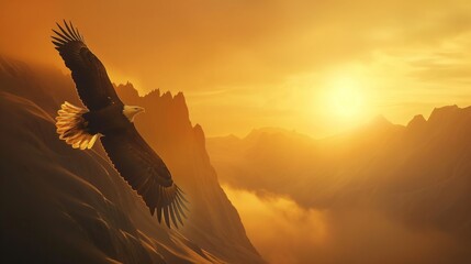 Fototapeta premium eagle on the sky