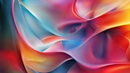 Obraz premium Elegant abstract structures with vibrant gradients, merging geometry with colorful innovation.