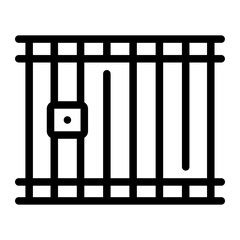 jail Line Icon