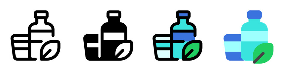 Editable biodegradable packagind, bottle, cup vector icon. Environment, ecology, eco-friendly. Part of a big icon set family. Perfect for web and app interfaces, presentations, infographics, etc