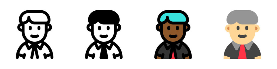 Editable teen, adolosence, boy, girl avatar vector icon. User, profile, identity, persona. Part of a big icon set family. Perfect for web and app interfaces, presentations, infographics, etc