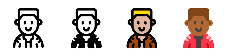 Editable person with army buzz flattop haircut avatar vector icon. User, profile, identity, persona. Part of a big icon set family. Perfect for web and app interfaces, presentations, infographics, etc