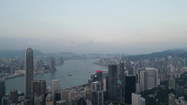 Majestic Skyline of Central and Western District Hong Kong Sept 26 2024