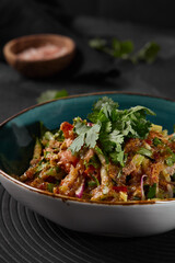 Vibrant Georgian Salad with Vegetables and Nuts - Fresh, Colorful, and Healthy