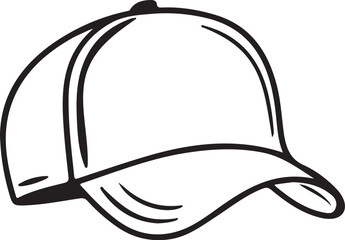 Cap icon silhouette vector illustration.