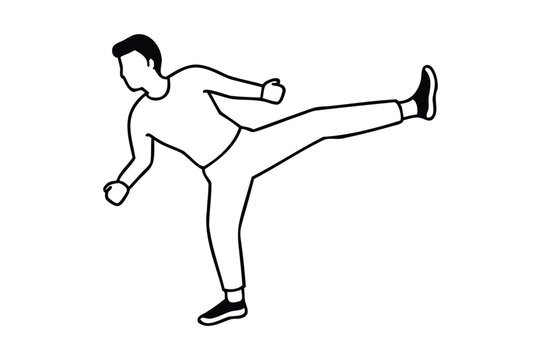 recommend clip art: Kicking Silhouette Illustration Transparent White Background