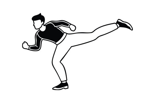 recommend clip art: Kicking Silhouette Illustration Transparent White Background