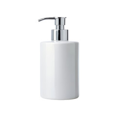 Obraz premium White Ceramic Soap Dispenser with Chrome Pump