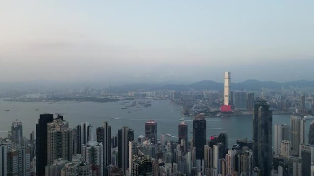 Majestic Skyline of Central and Western District Hong Kong Sept 26 2024