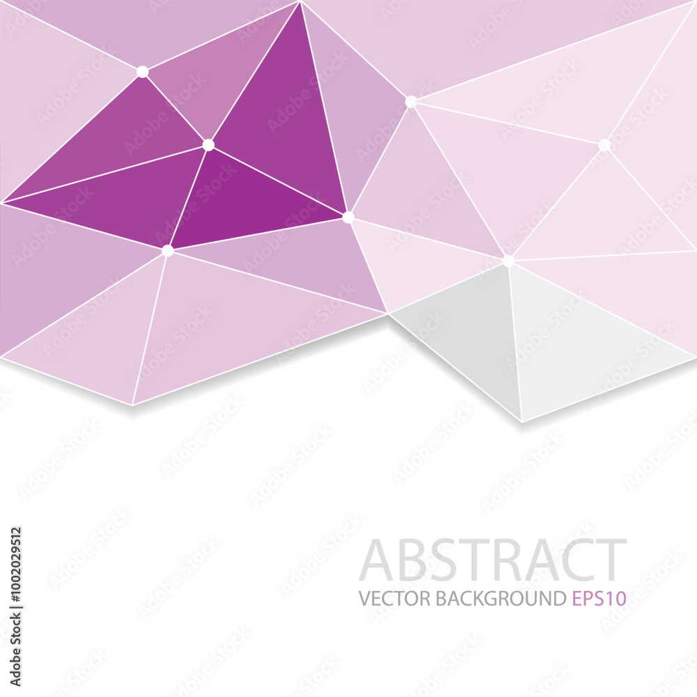 Poster polygonal graphic geometric triangle overlap vector layer background for text and message design
