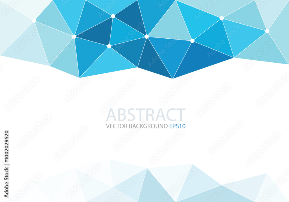 Poster polygonal graphic geometric triangle overlap vector layer background for text and message design