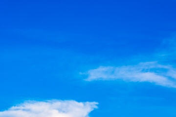 Panorama of cloud clear sky background for summer vacation concept at ocean and summer sea water with sunlight of beautiful cloudy	