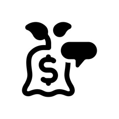 money bag dollar icon