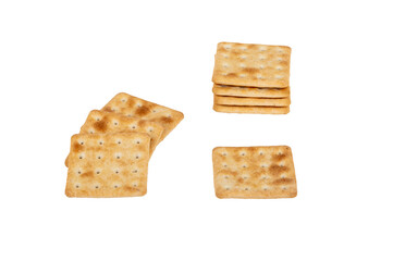 Galette isolated on white background.