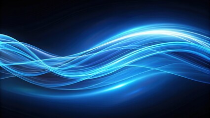 Abstract motion of blue linear flowing energy, blue, abstract, motion, linear, flowing, energy, vibrant, dynamic, futuristic