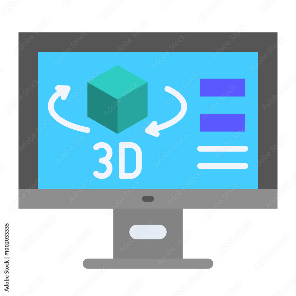 Poster 3D design Icon