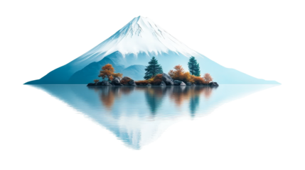 Reflective Mountain Peak