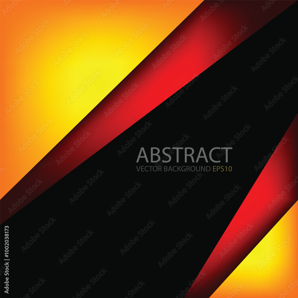 Poster graphic geometric triangle overlap vector layer background for text and message design